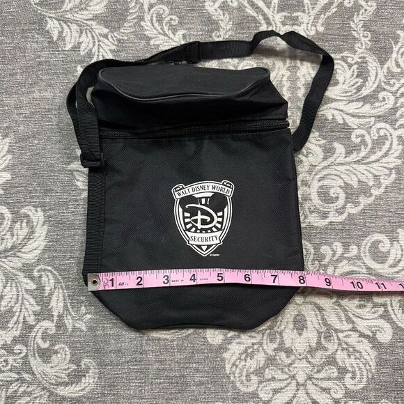 Walt Disney World Security Logo Crossbody Bag Unisex Black - Picture 3 of 5